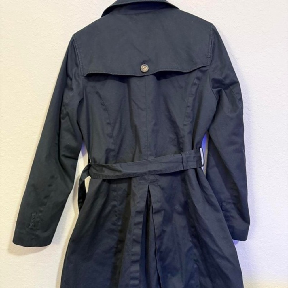 Banana Republic Black Trench Coat - Picture 3 of 4